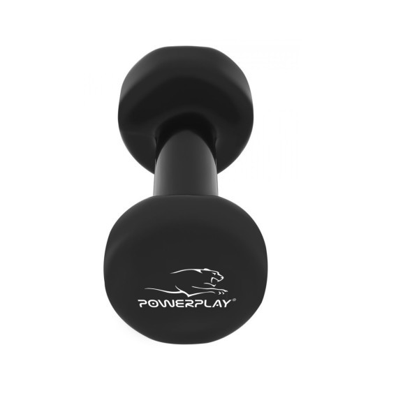 Гантель вінілова PowerPlay 1,5 кг. PP_4121 Чорна (1шт.), фото 1