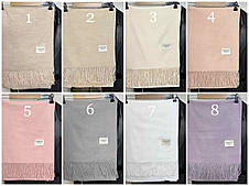 Жіночий шарф кашемир однотонний преміум 70*180 - Turkey, фото 2