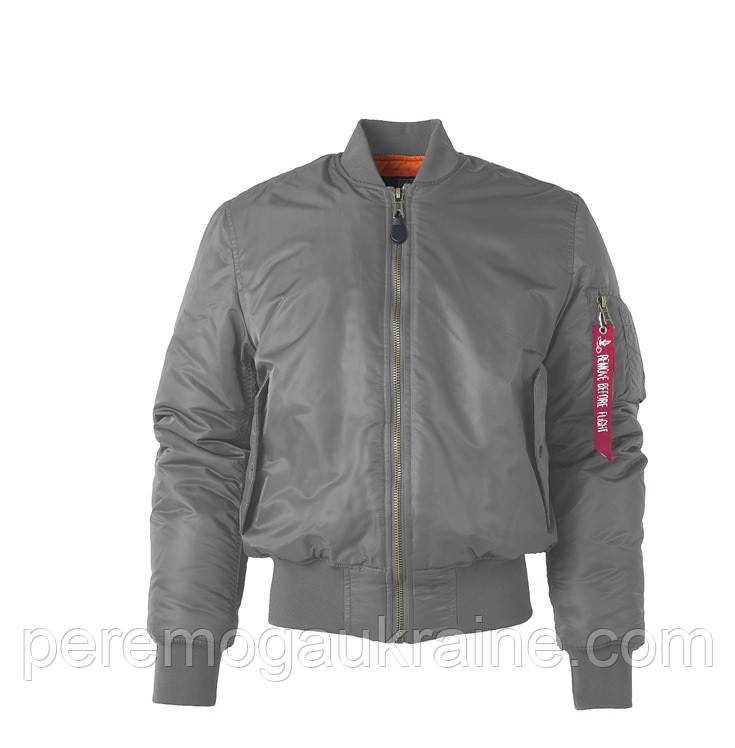 Куртка-бомбер MA-1 Pilot DFL Style Gray KT6000308 peremoga