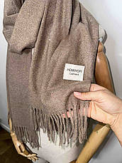 Жіночий шарф кашемир однотонний преміум 70*180 - Turkey, фото 5