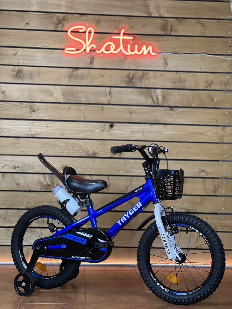 Дитячий велосипед 18" Corso Tayger TG-40571 на зріст 105-115 см синій
