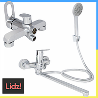 Змішувач у ванну кімнату Lidz Latwa з душем і лійкою Кран у ванну з поворотним виливом Змішувачі для ванни