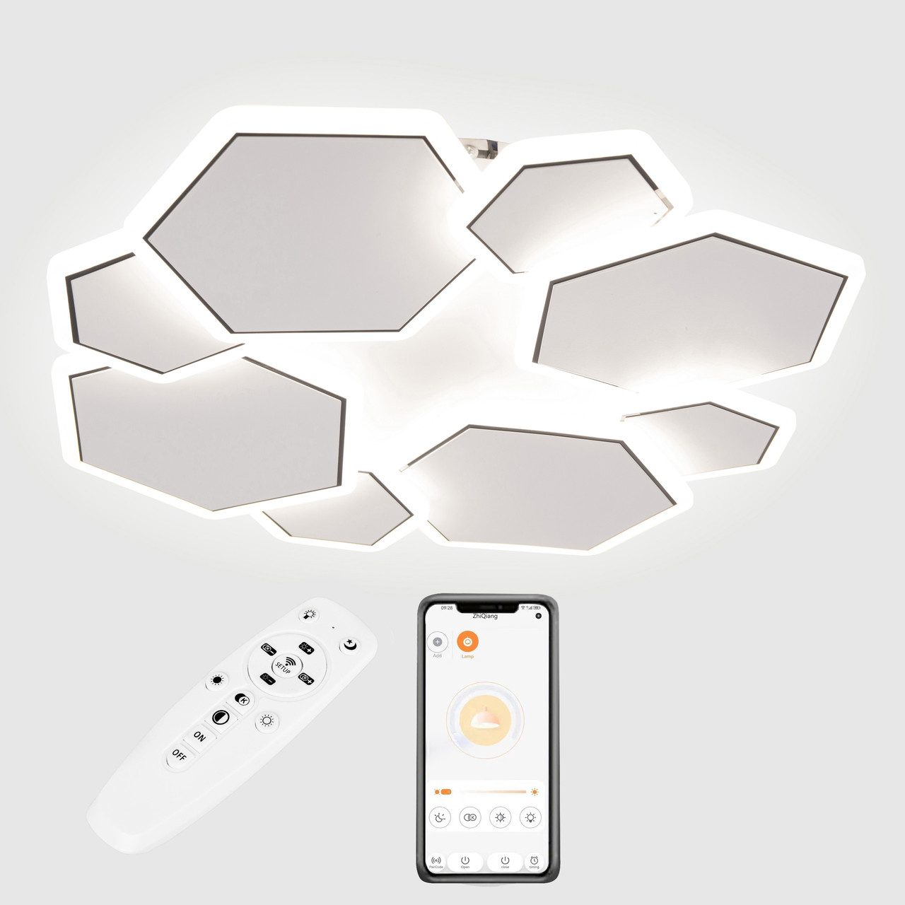 Стельова LED люстра, світлодіодний світильник Sunlight 6083/500