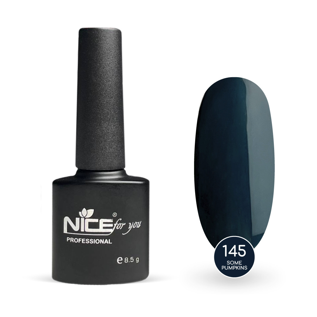 Гель-лак Nice for you Some Pumpkins Basic №145 Синьо-зелений 8.5 г