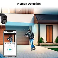 Система відеоспостереження на 2 камери з 2 об'єктивами Dvr kit 2 ch Комплект камер зовнішнього відеоспостереження, фото 5