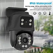 Система відеоспостереження на 2 камери з 2 об'єктивами Dvr kit 2 ch Комплект камер зовнішнього відеоспостереження, фото 7