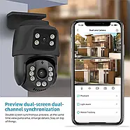 Система відеоспостереження на 2 камери з 2 об'єктивами Dvr kit 2 ch Комплект камер зовнішнього відеоспостереження, фото 6