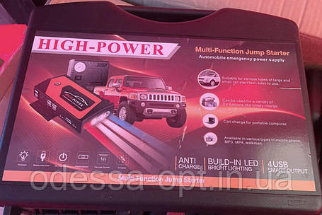 Пусковий автомобільний пристрій для акумулятора JUMP STARTER Power Bank + compressor 9980 mAh, фото 3