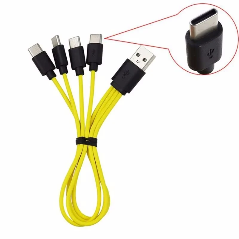 Кабель USB Type-C на 4 виходи для зарядки