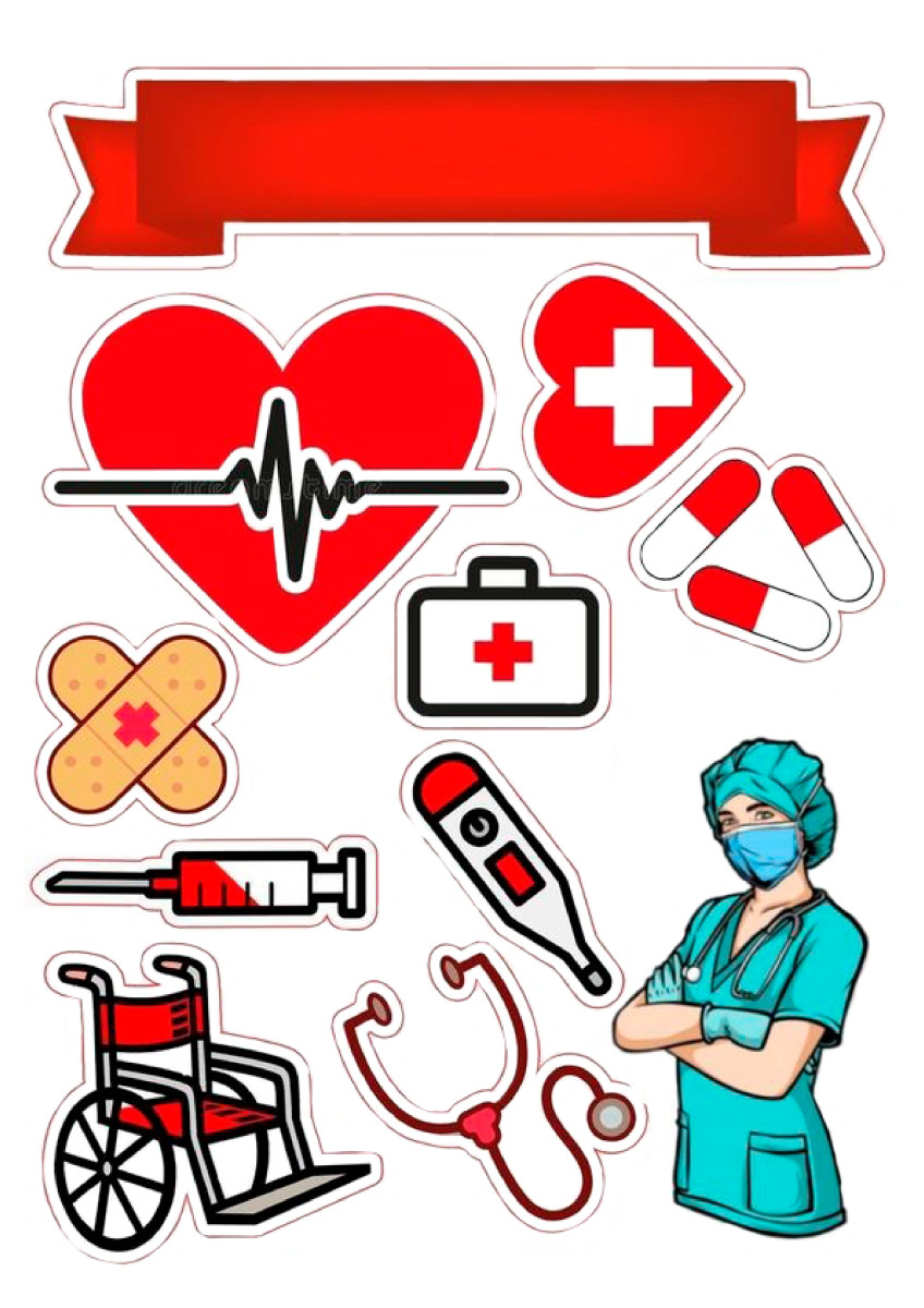 Вафельна картинка Лікар №2