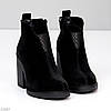Дизайнерські чорні замшеві ботильйони - універсальна елегантність, фото 6
