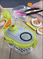 Набір дослідів дитячий бокс для спостережень бінокль компас сачок ліхтарик в кор 21,4*14,2*15,8см (229), фото 3