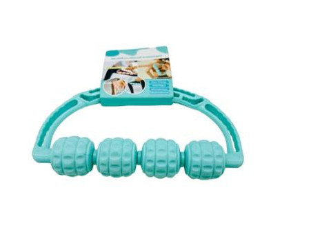 Роликовий масажер ручний Multifunctional massager Блакитний