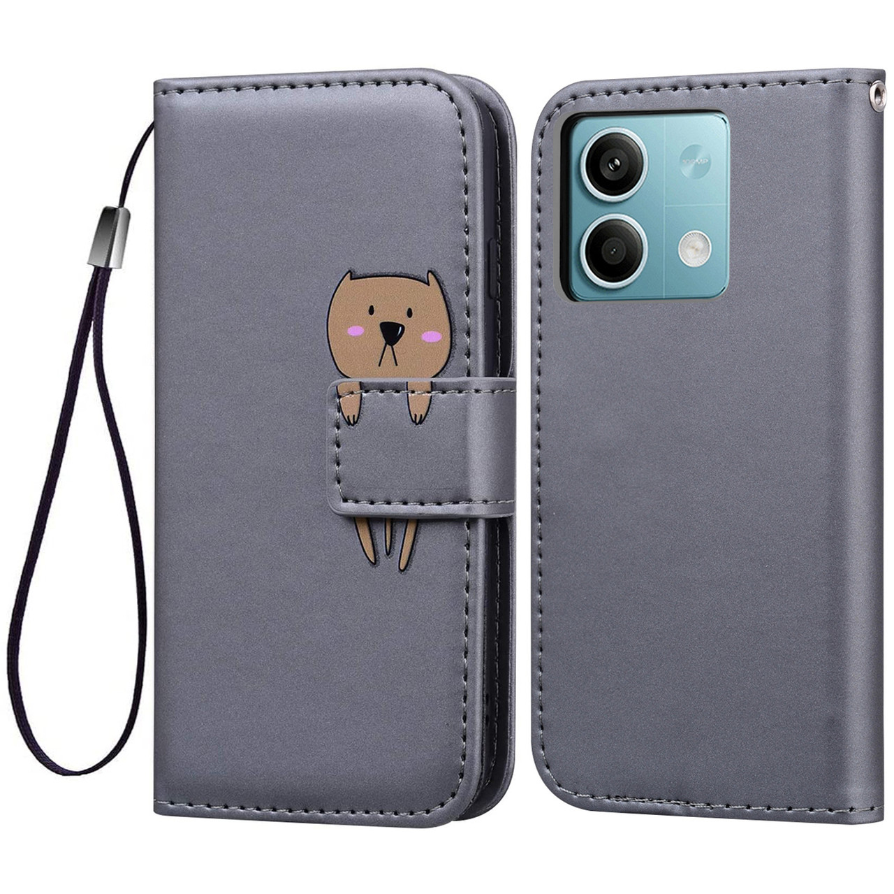 Чохол-книжка Animal Wallet для Xiaomi Redmi Note 13 5G Bear, фото 1