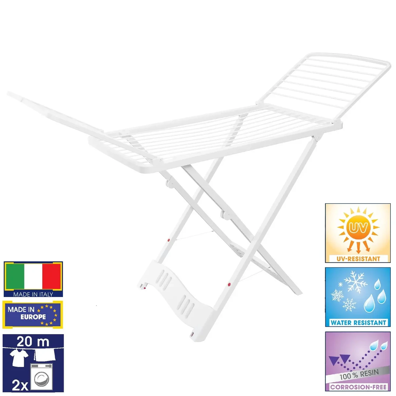 Підлогова сушарка для білизни Casa Si Resin 20m (White)