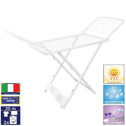 Підлогова сушарка для білизни Casa Si Resin 20m (White), фото 1