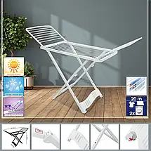 Підлогова сушарка для білизни Casa Si Resin 20m (White), фото 2