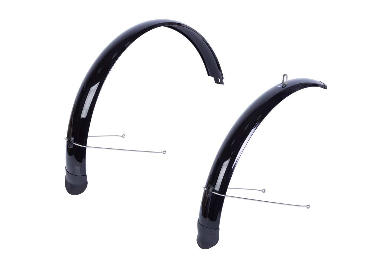 Крила 29" Pl ширина70мм BRAVVOS X070 чорний зі стійкою переднє 370мм, заднє 370мм повнорозмірне