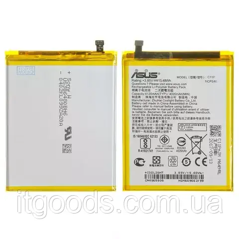 Оригінальний акумулятор C11P1609 4100mAh 3.8V для Asus Zenfone 3 Max ZC553KL / ZenFone 4 Max ZC520KL