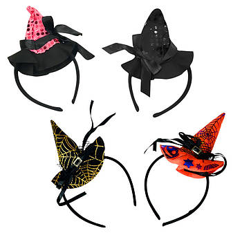 Хеловін Обруч для Halloween Капелюх відьми 24-442