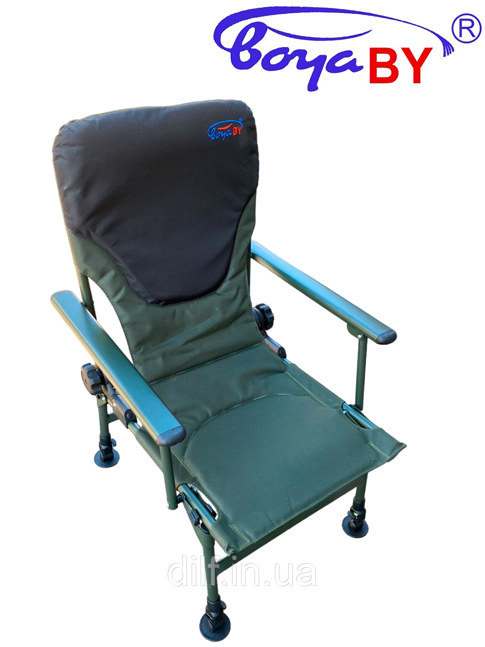 Крісло коропове BoyaBy TFC053 хакі (120 кг)