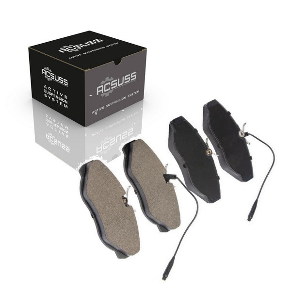 АКСУСС Корея! Гальмівні колодки Peugeot Boxer (1994-06) Пежо Боксер. Передні. З датчиками! GDB1105 , FVR967