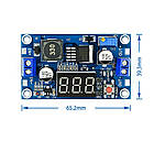 Підвищуючий перетворювач напруги XL6009E1 DC 3-35В до 6-45В 3А з дисплеєм, фото 3