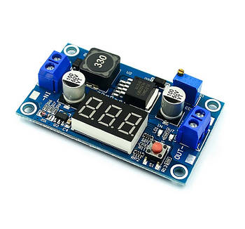 Підвищуючий перетворювач напруги XL6009E1 DC 3-35В до 6-45В 3А з дисплеєм