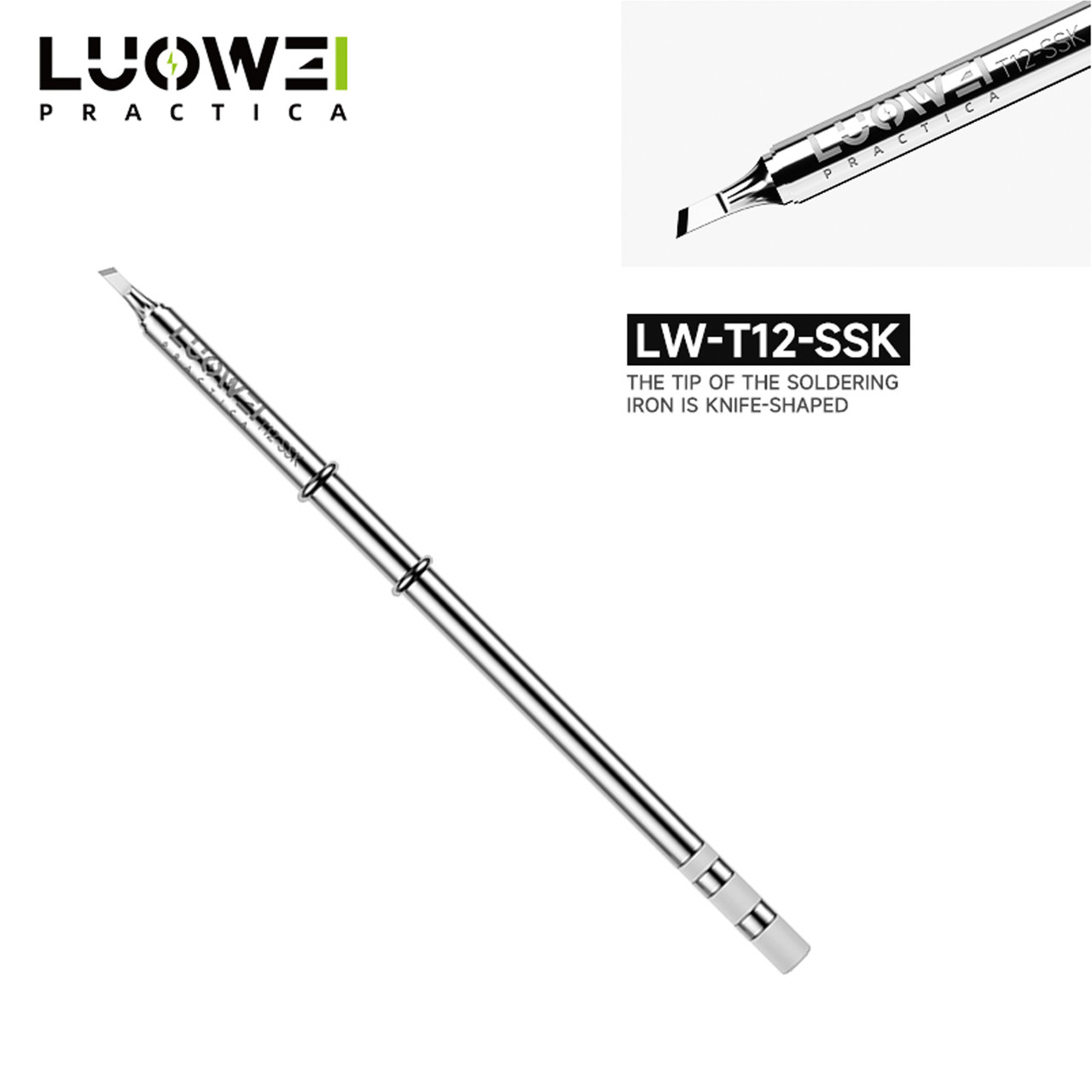 Жало паяльника LUOWEI LW-T12-SSK ("ніж")