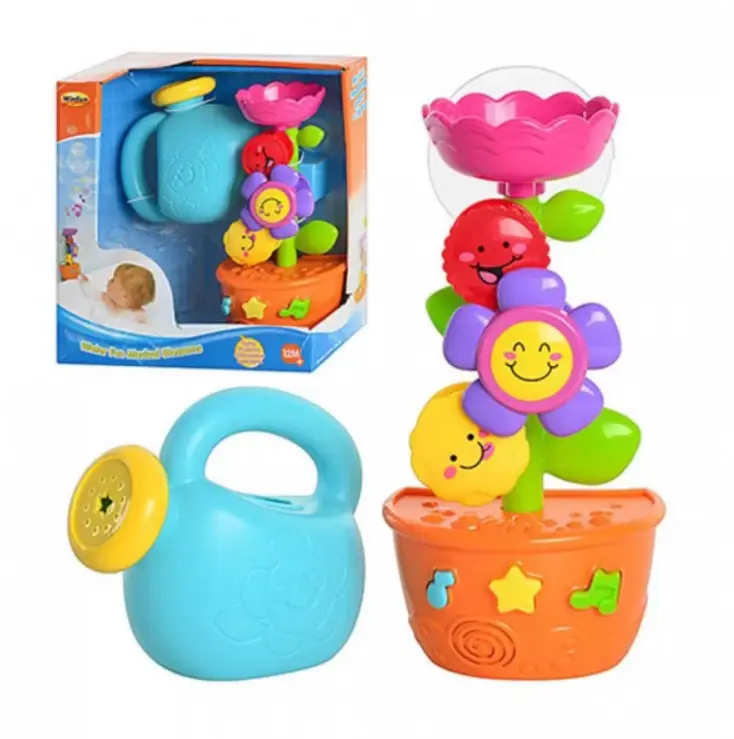 Водоспад для купання Музична іграшка Квітка у горщику WINFUN 7104 NL