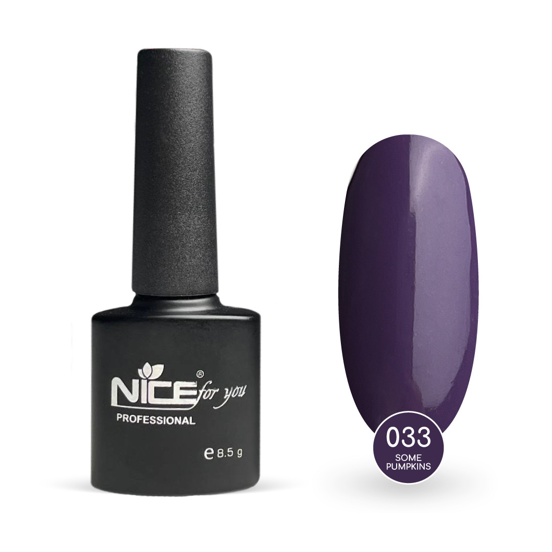 Гель-лак Nice for you Some Pumpkins Basic №033 Сливовий 8.5 г