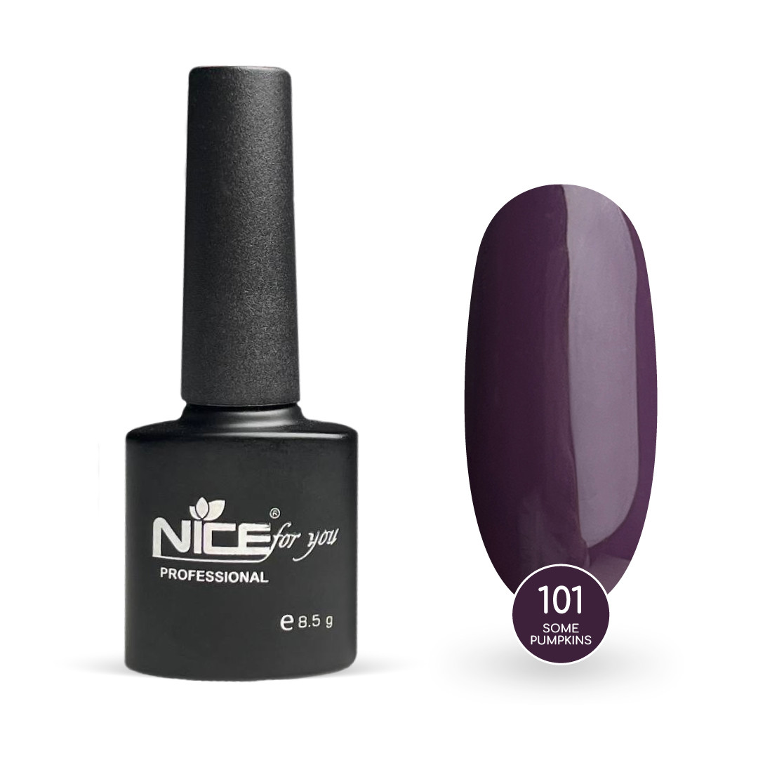 Гель-лак Nice for you Some Pumpkins Basic №101 Баклажановий 8.5 г