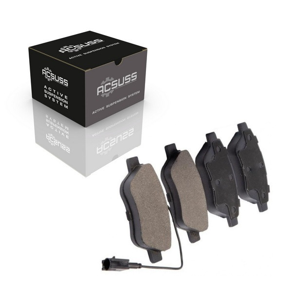 АКСУСС Корея! Гальмівні колодки Fiat Doblo (2001-) Фіат Добло. Передні. З датчиками! GDB1482 , FDB1946