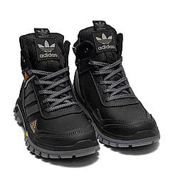 Підліткові дитячі зимові шкіряні черевики Adidas Winter Terrex Black