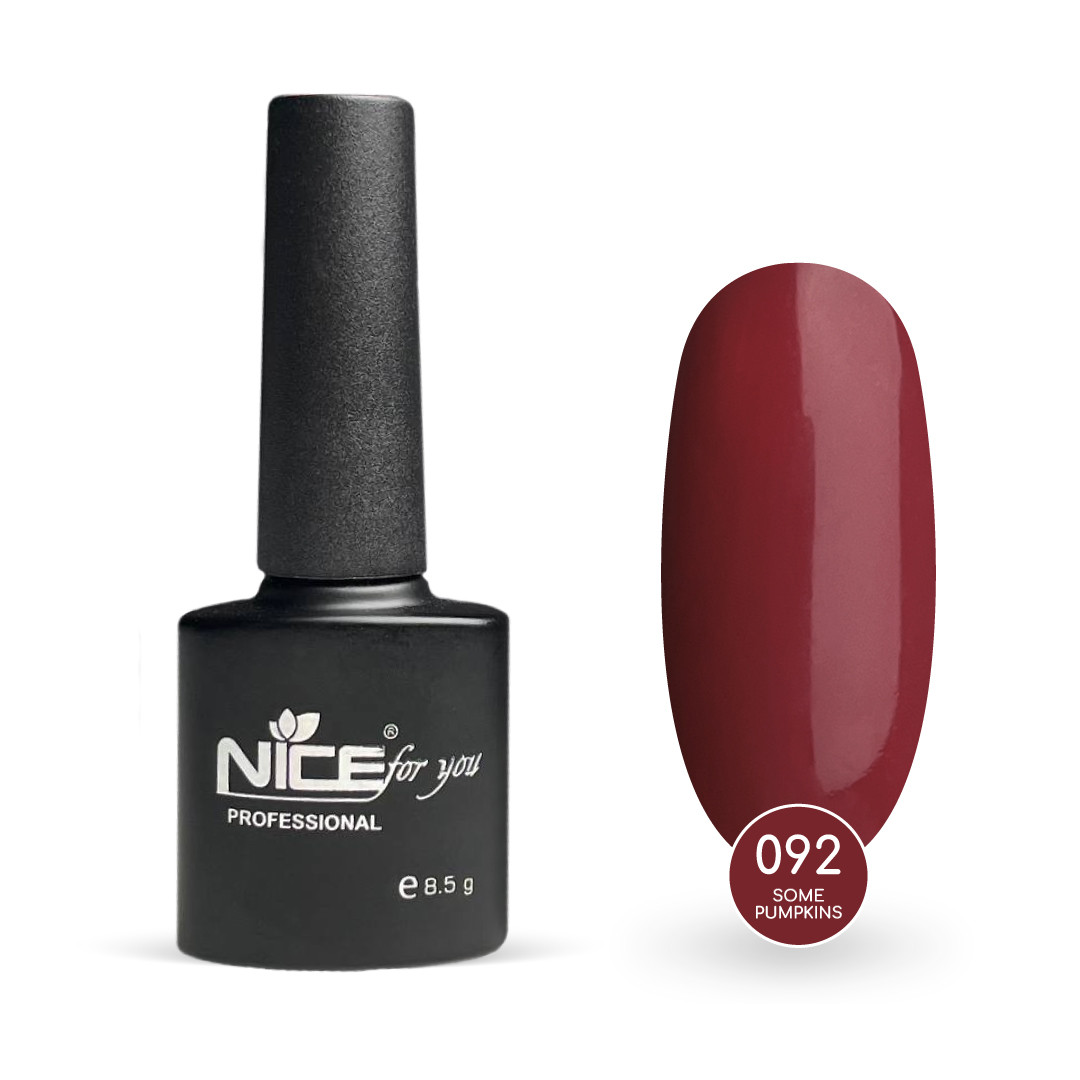 Гель-лак Nice for you Some Pumpkins Basic №092 Цегляний 8.5 г