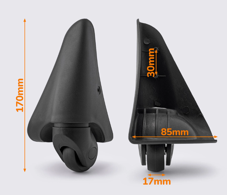 Колеса для валізи, кутові/обертання коліс 360 градусів/1466