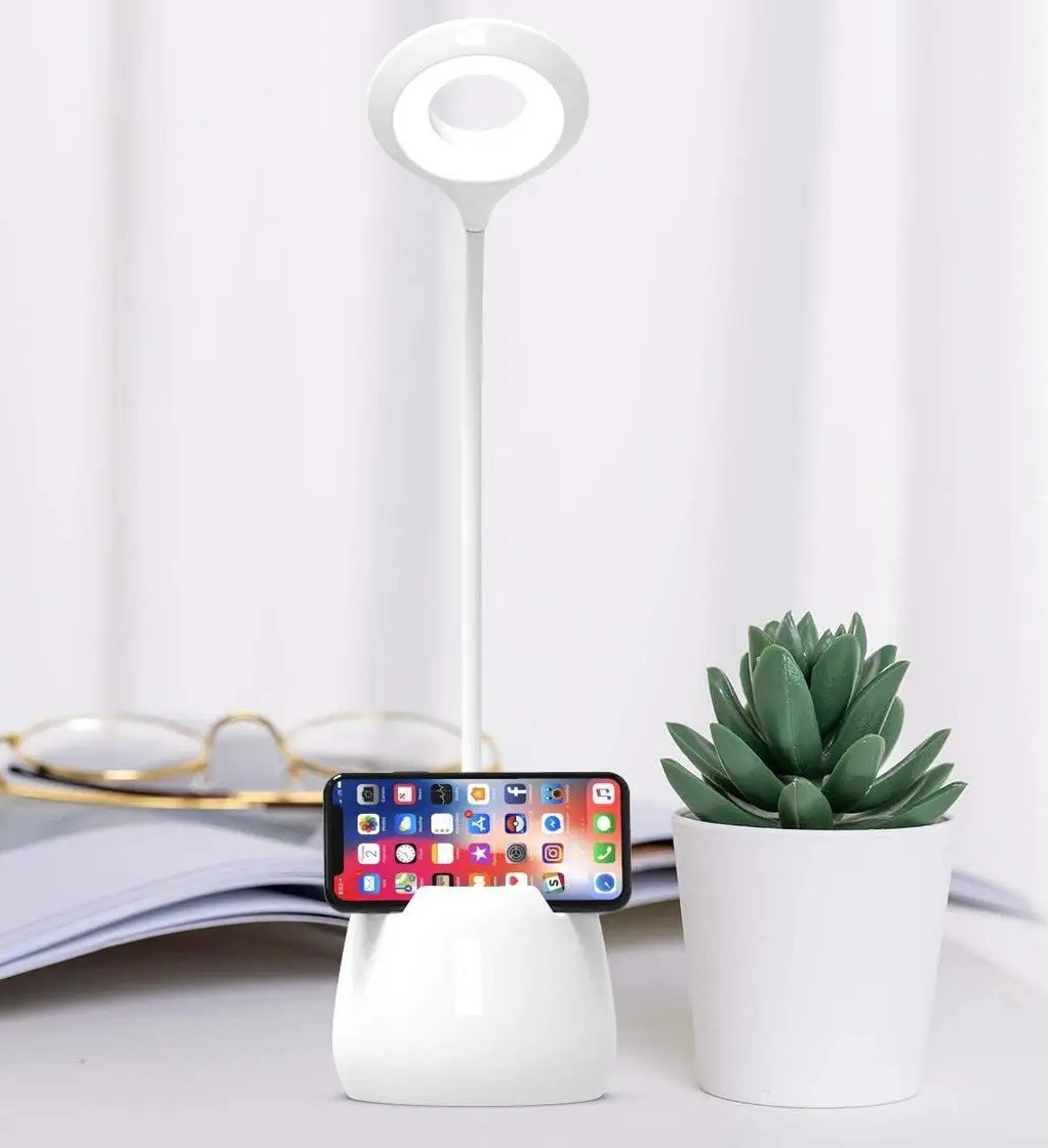 Настільна світлодіодна Led лампа YT-836. Акумуляторний настільний світильник., фото 1