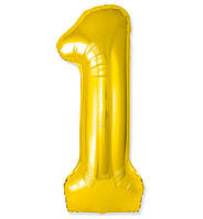 Кулька Цифра Slim "1" (1 м), Іспанія, колір - золото