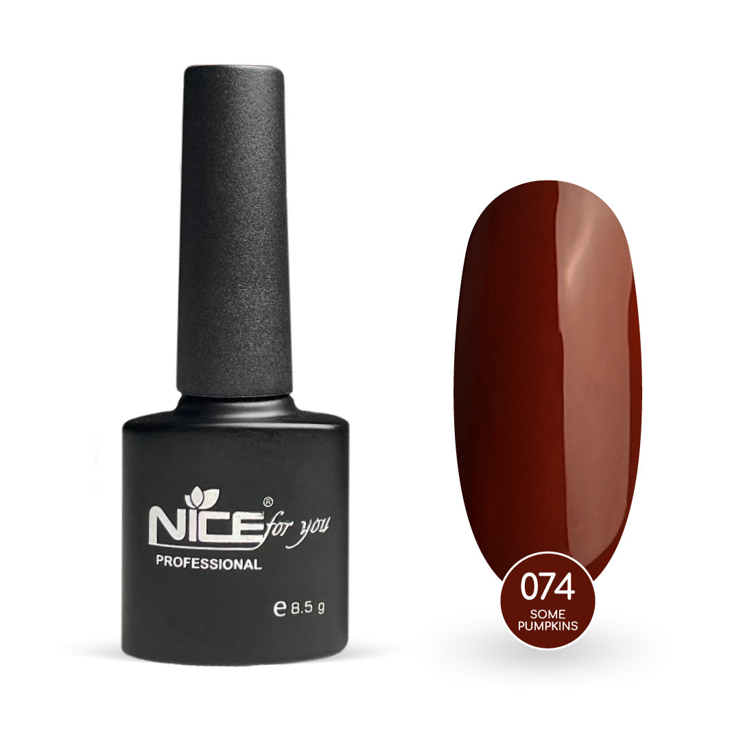 Гель-лак Nice for you Some Pumpkins Basic №074 Каштановий 8.5 г
