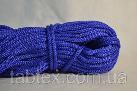 Шнур плетений 6 мм . 50 м(0,250 кг) . волошка, фото 1