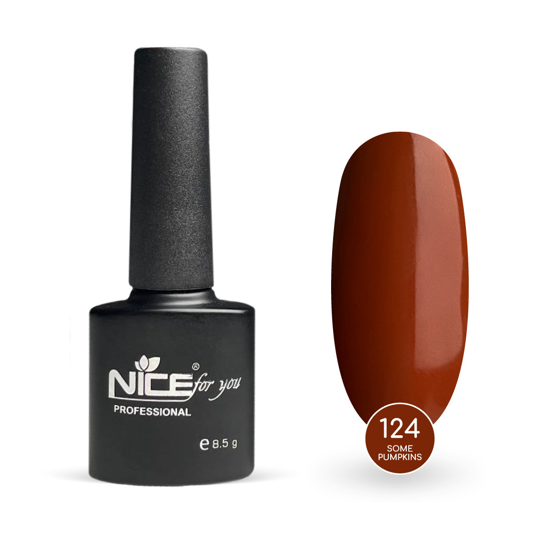 Гель-лак Nice for you Some Pumpkins Basic №124 Рудий 8.5 г