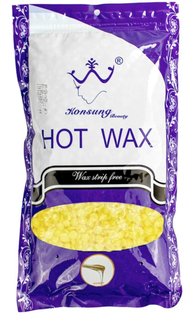 Віск для депіляції в гранулах "Konsung Hot Wax" Мед (Honey) 500г