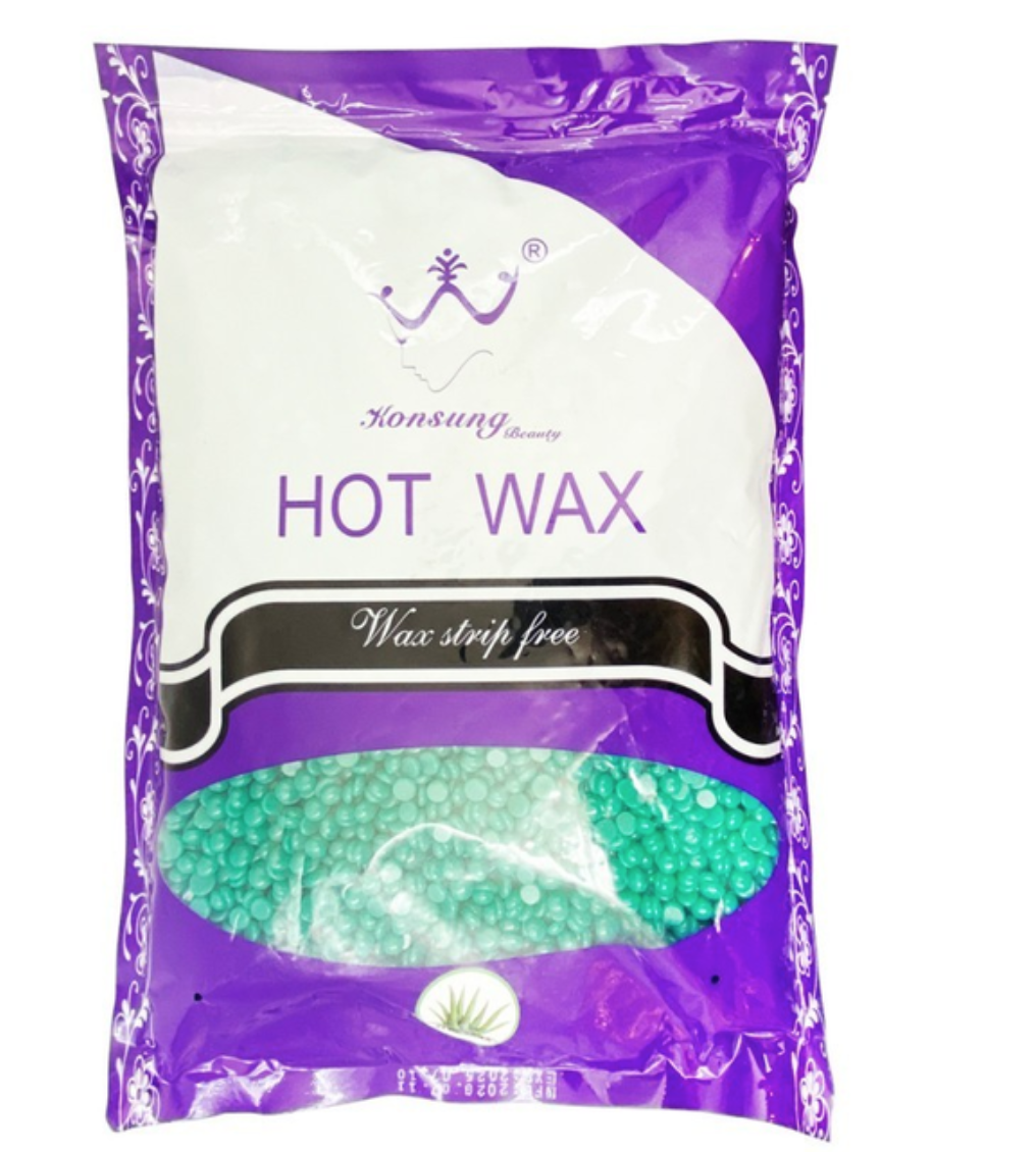 Віск для депіляції в гранулах "Konsung Hot Wax" Алое 500г