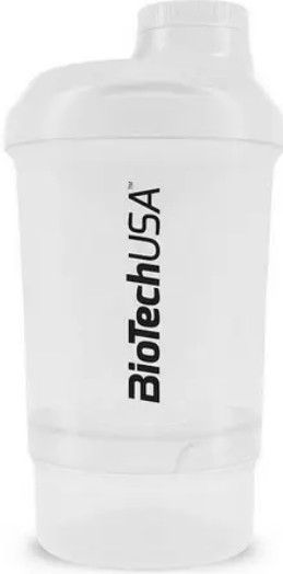 Шейкер BioTech Shaker Mini Wave 2 in 1 300 мл білий