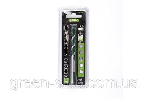 Свердло універсальне 12*120 мм APRO 830290, фото 1