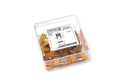 Запобіжники (плоскі міні 20А) (50 шт.) MTA GМ-20, фото 1