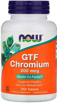 Хром Now GTF Chromium 200 mcg 250 таб, фото 1