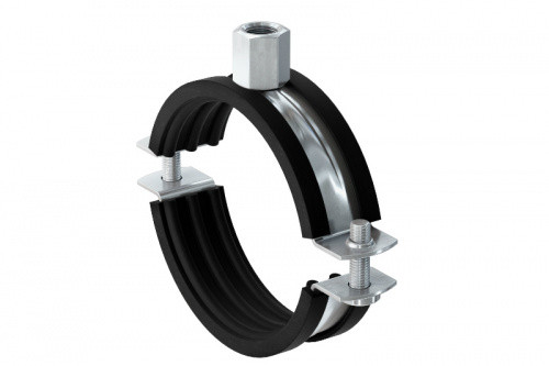 Хомут трубный 39-46мм (1 1/4'') М8/М10 с комб. гайкой APRO PCC-04, фото 1