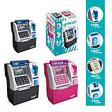 Сейф-копилка "Банковський термінал" WF-3016, 19-25-11 см, скарбничка з кодом, електронне табло, відбиток, звук, с, фото 2