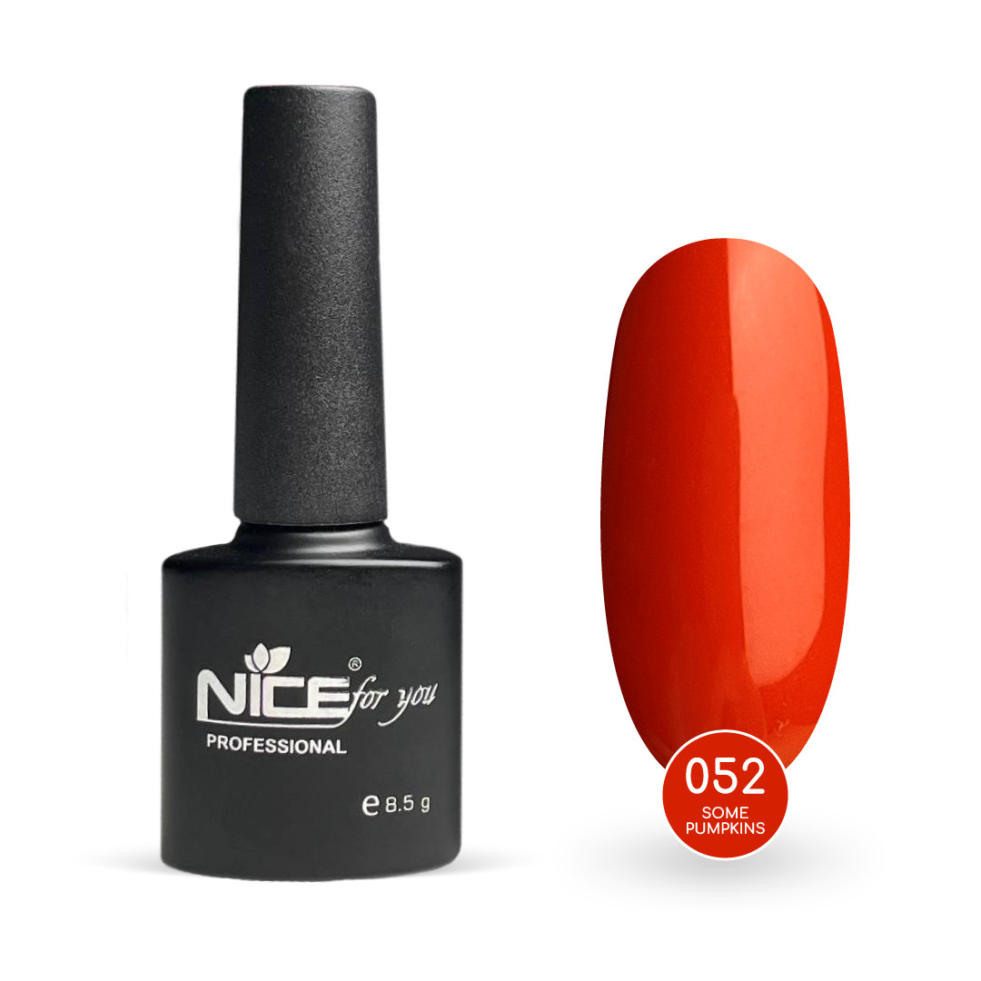 Гель-лак Nice for you Some Pumpkins Basic №052 Червоно-помаранчевий 8.5 г
